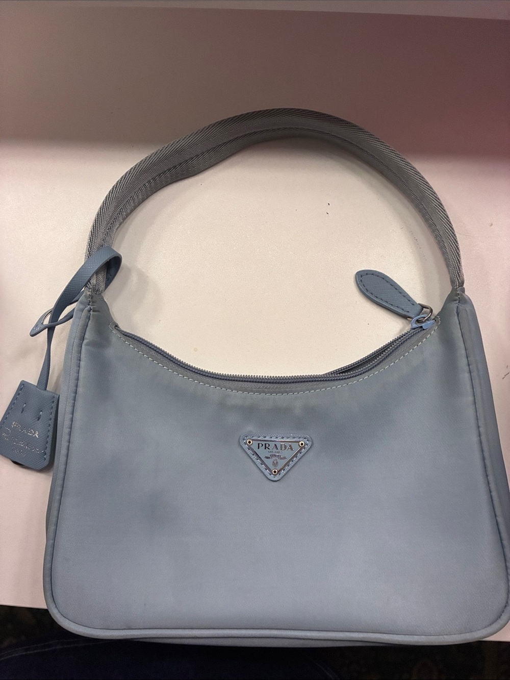 Prada Light Blue Shoulder Bag Rare